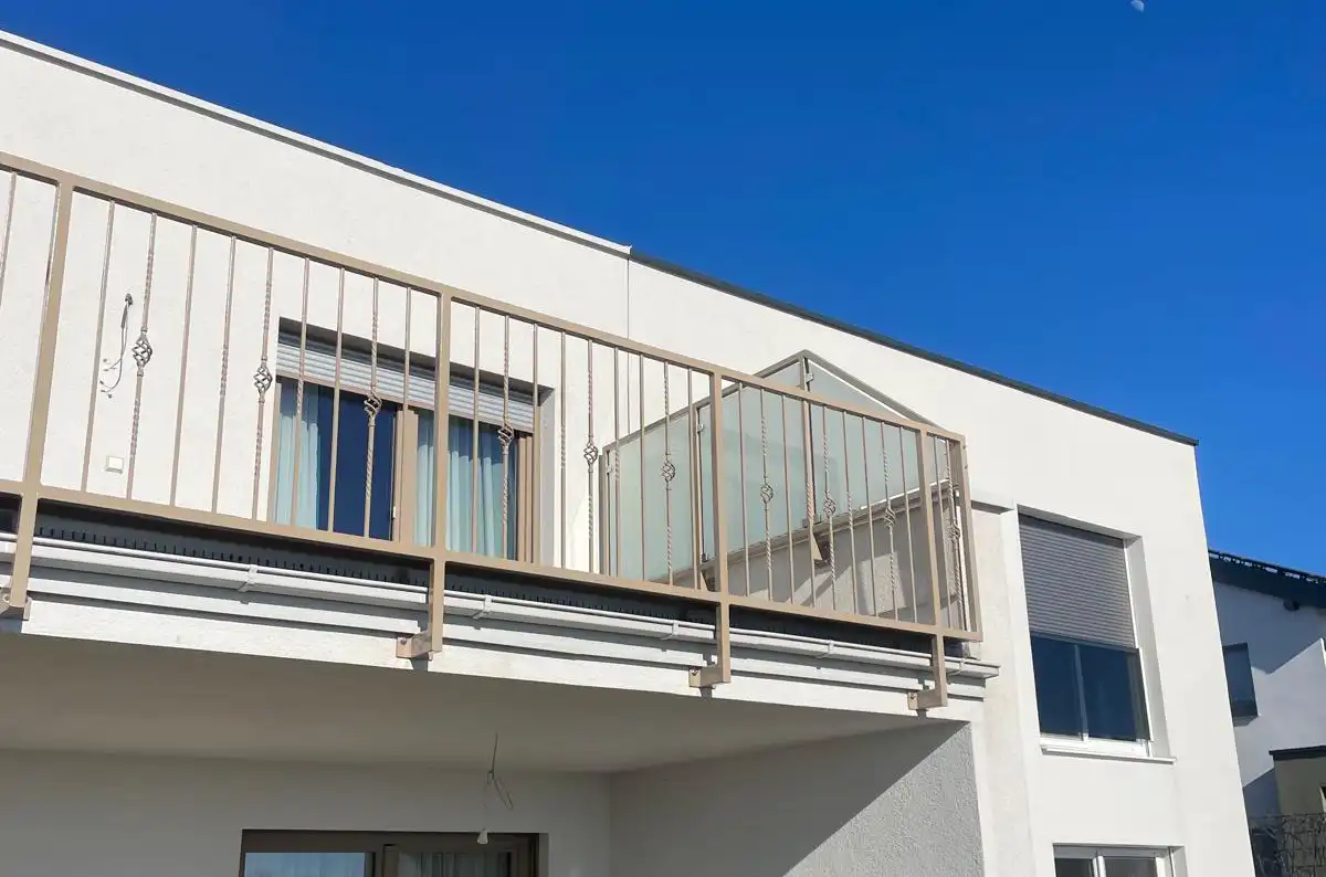 Balkongeländeraus Edelstahl