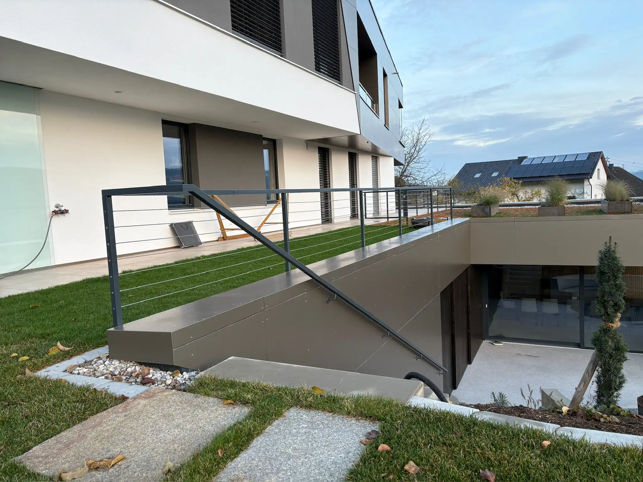 Stiegengeländer mit Handlauf