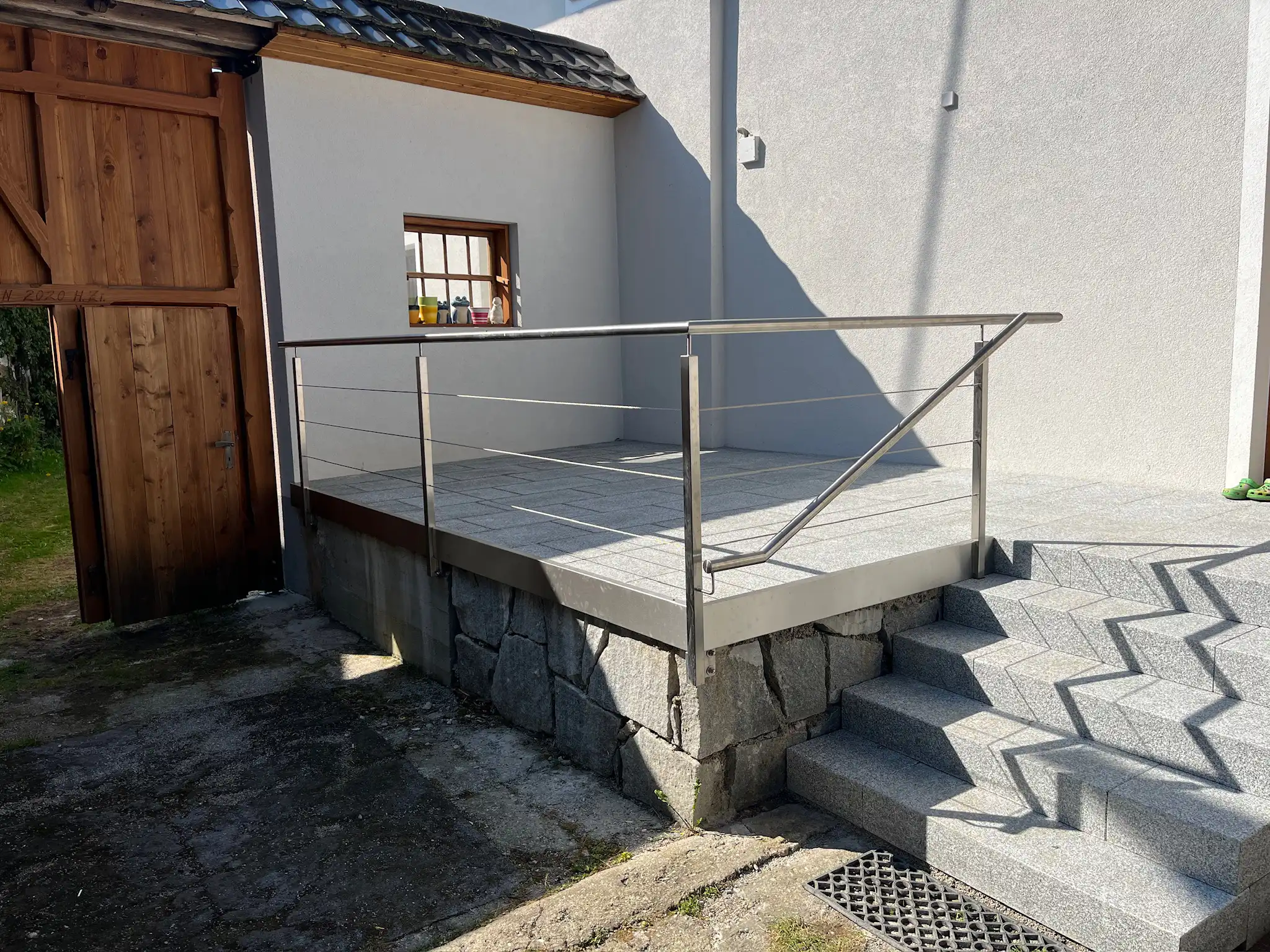 Handlauf aus Edelstahl