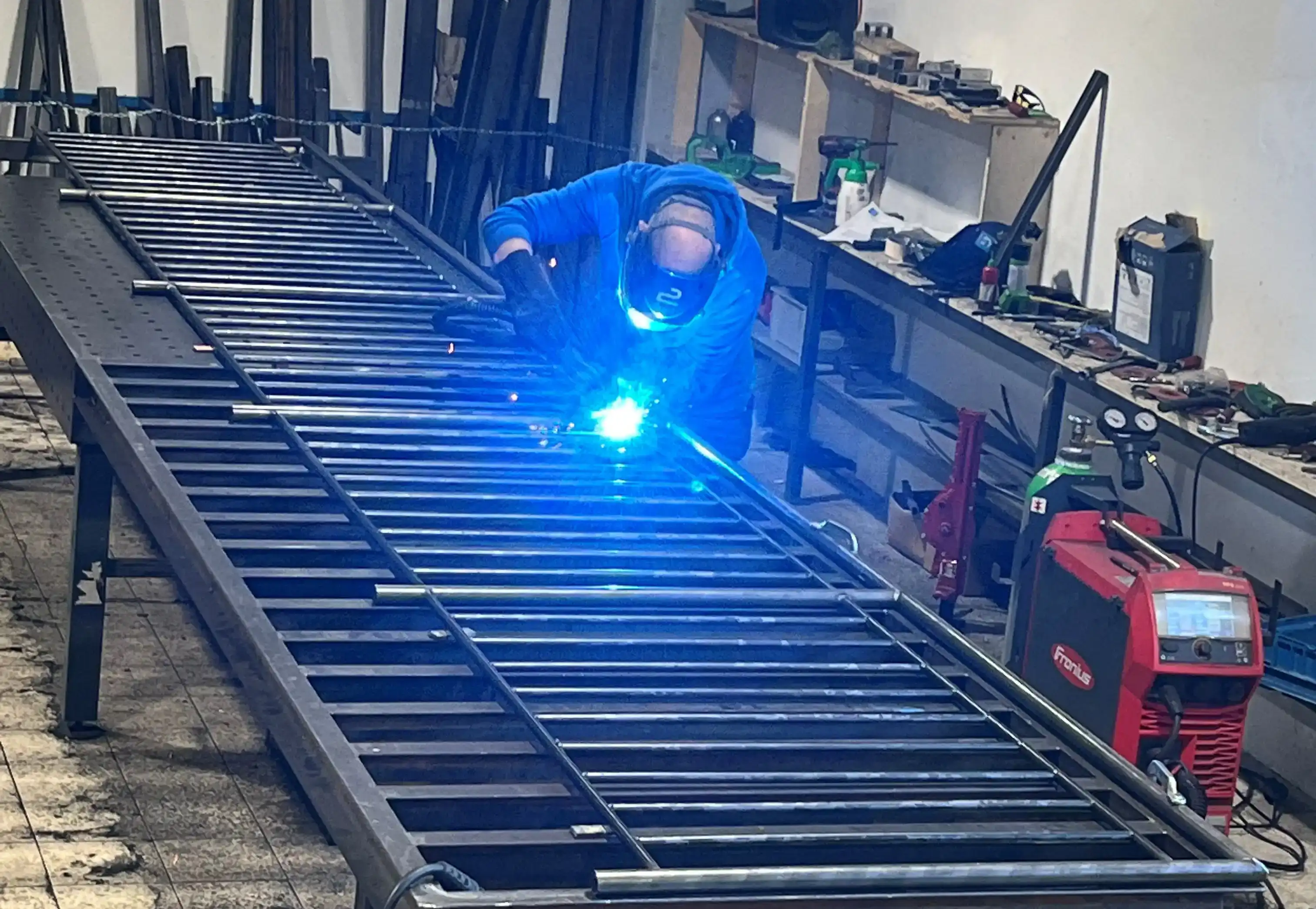 Schweißer bei der Arbeit