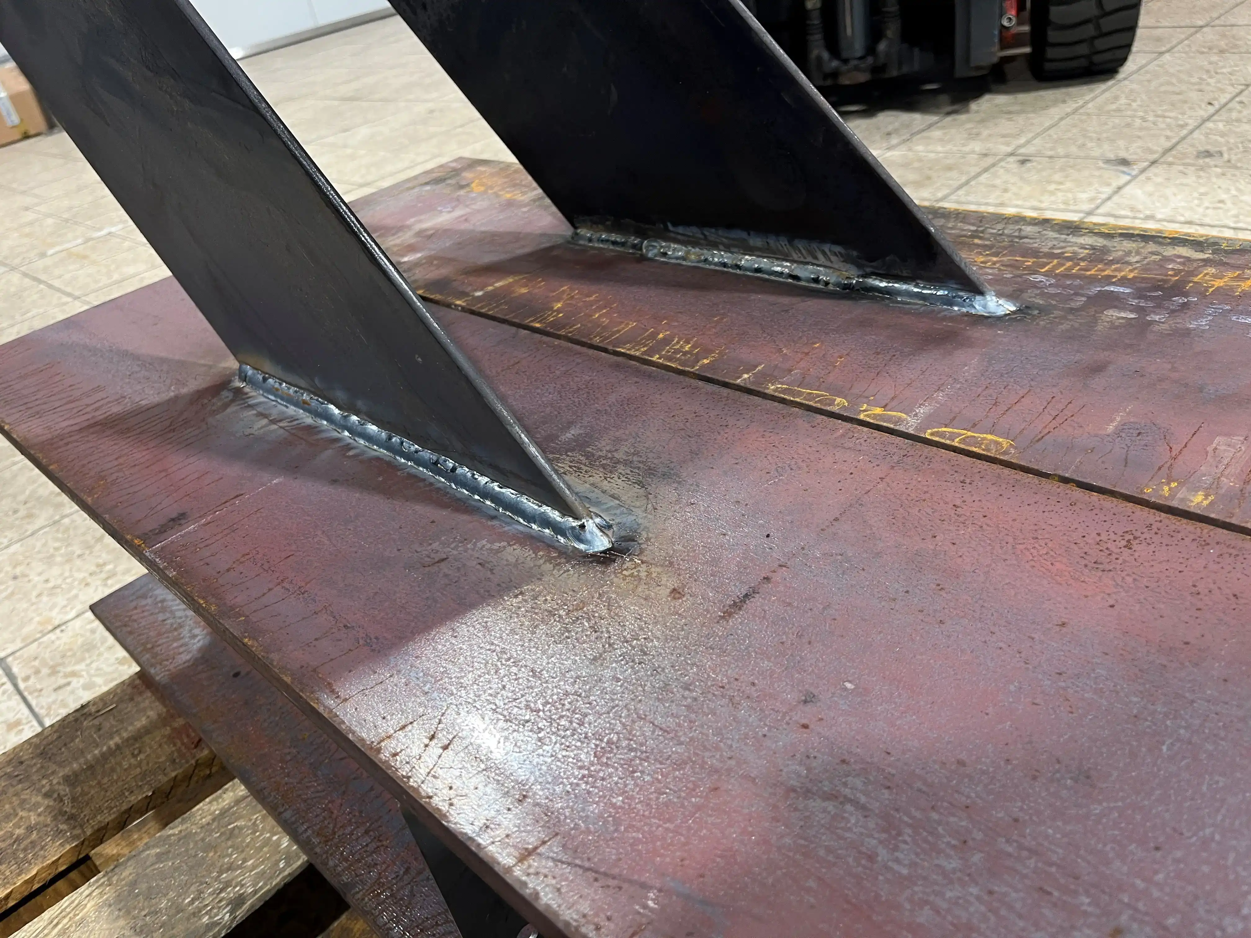 Schweißnaht eines Sonderprojektes für Gewerbekunden