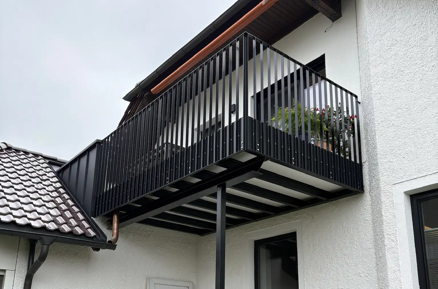 Balkongeländer aus Edelstahl
