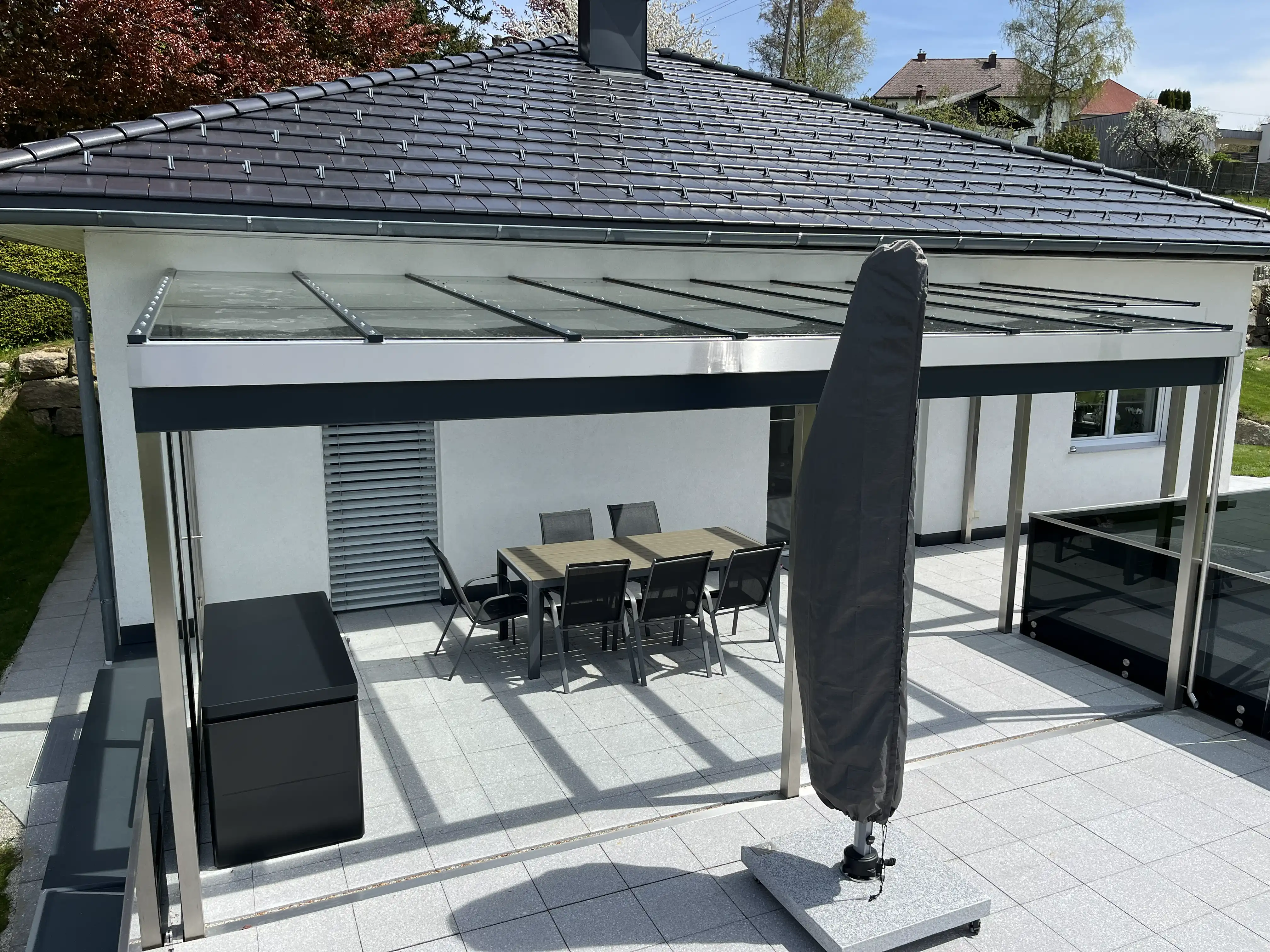Überdachung Terrasse als Wetterschutz