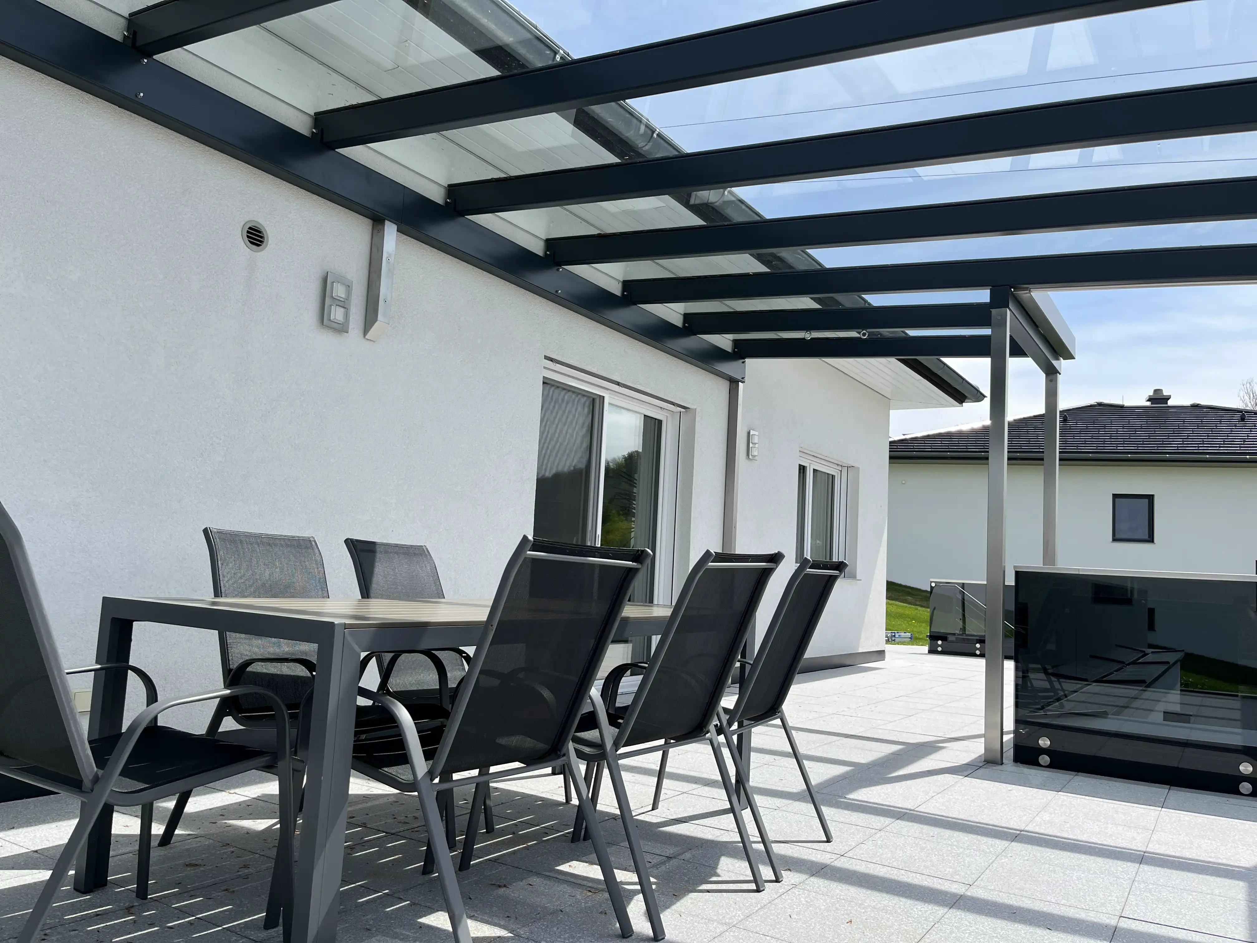 Überdachung Terrasse als Wetterschutz