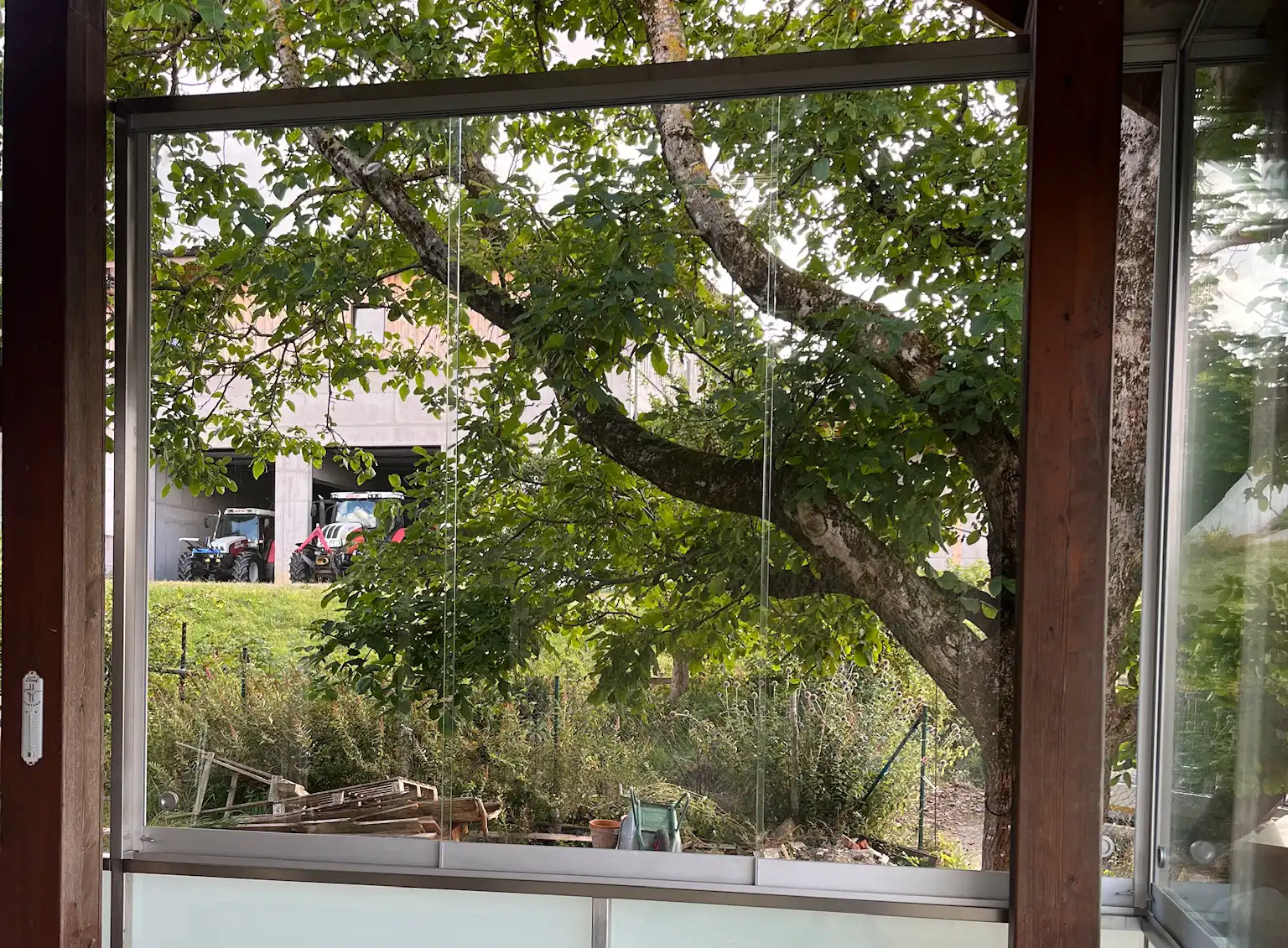 Terrassenüberdachung mit Glas als Wintergarten
